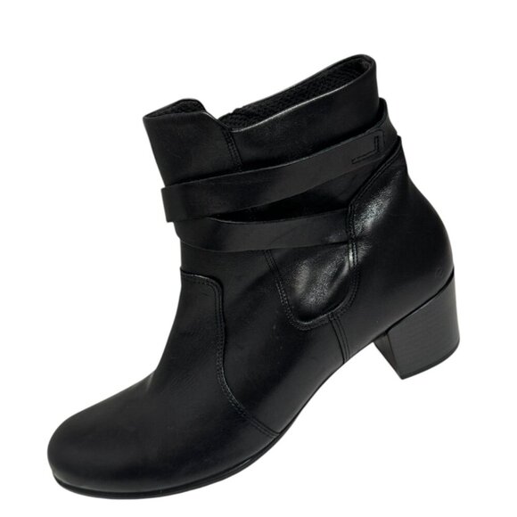 Ecco Shape 35 Belted Ankle Boots Block Heel size 42 fit 10 - 10.5 - Picture 1 of 5